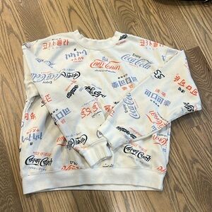 H&M Coca Cola sweatshirt size small